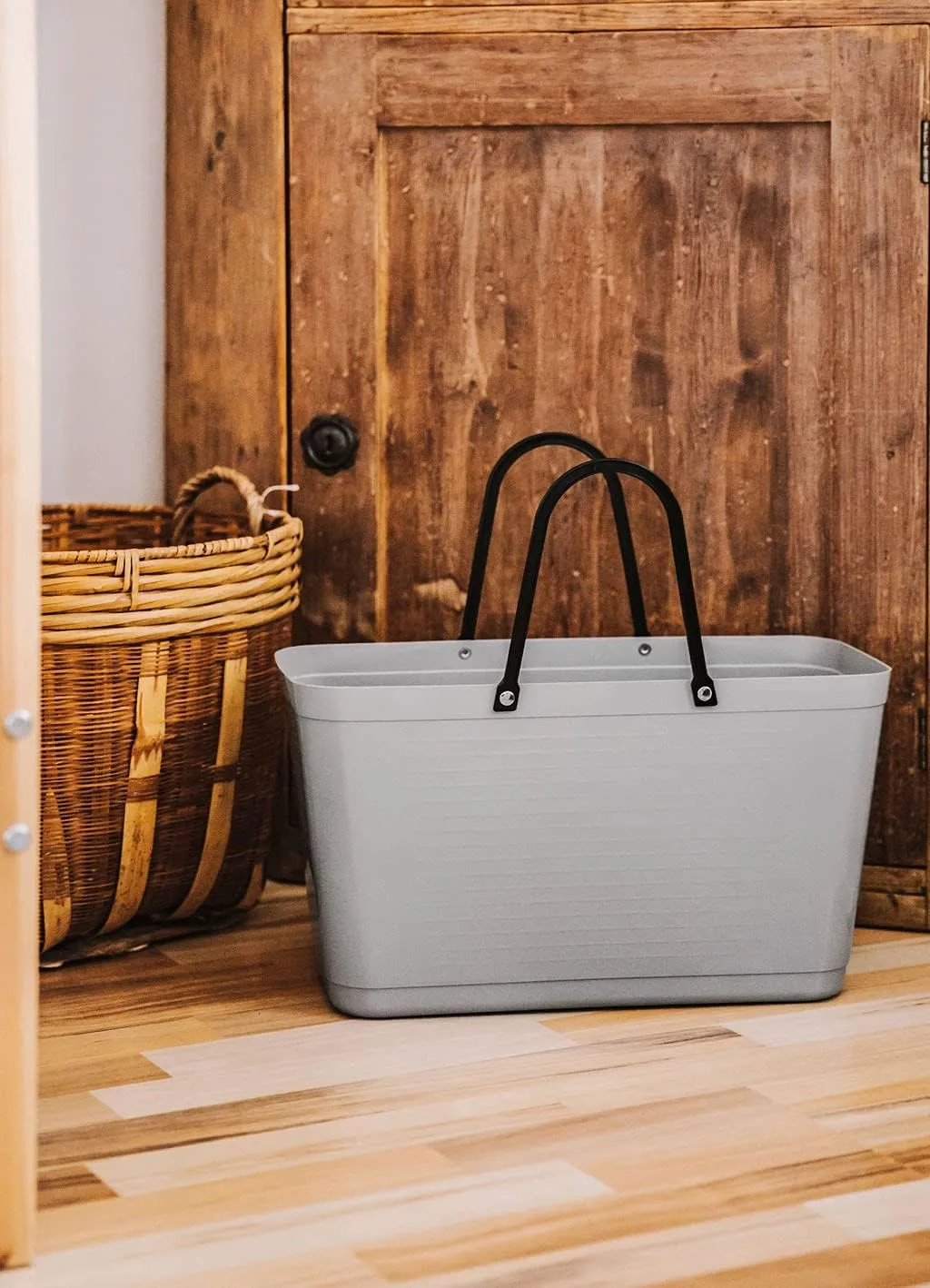 BIG Tote Bag | Made in Sweden of Biopaste | Sturdy/Waterproof/Recyclable Holds 15 Liters/33# | 16.5 x 17.3 6.7