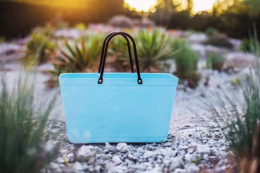 BIG Tote Bag | Made in Sweden of Biopaste | Sturdy/Waterproof/Recyclable Holds 15 Liters/33# | 16.5 x 17.3 6.7