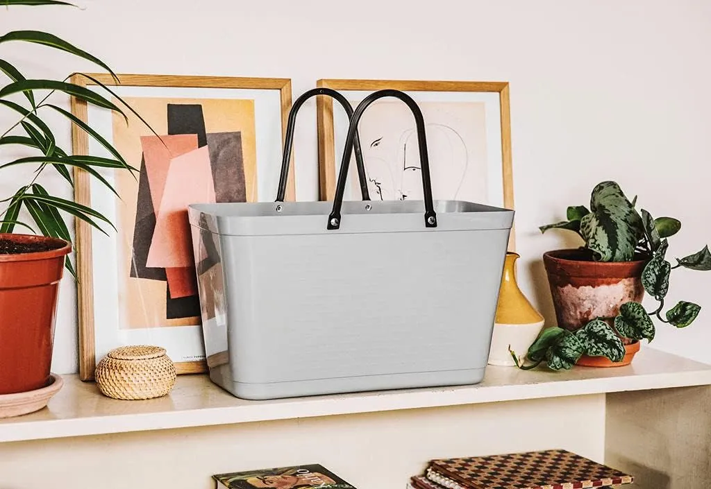 BIG Tote Bag | Made in Sweden of Biopaste | Sturdy/Waterproof/Recyclable Holds 15 Liters/33# | 16.5 x 17.3 6.7