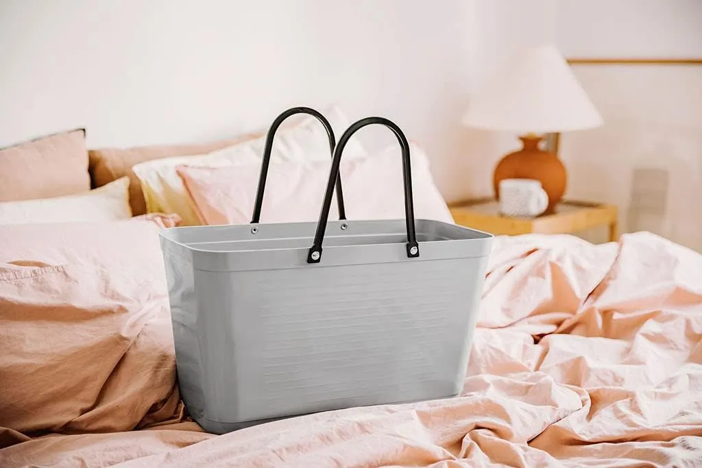 BIG Tote Bag | Made in Sweden of Biopaste | Sturdy/Waterproof/Recyclable Holds 15 Liters/33# | 16.5 x 17.3 6.7