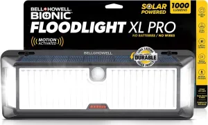Bionic Floodlight XL PRO - Solar Motion Lights Outdoor with Built-in Decoy Camera, Wide Area Coverage 1000L, Wall Light Waterproof Solar Security Lights, Motion Sensor Detection Floodlight Light Bar