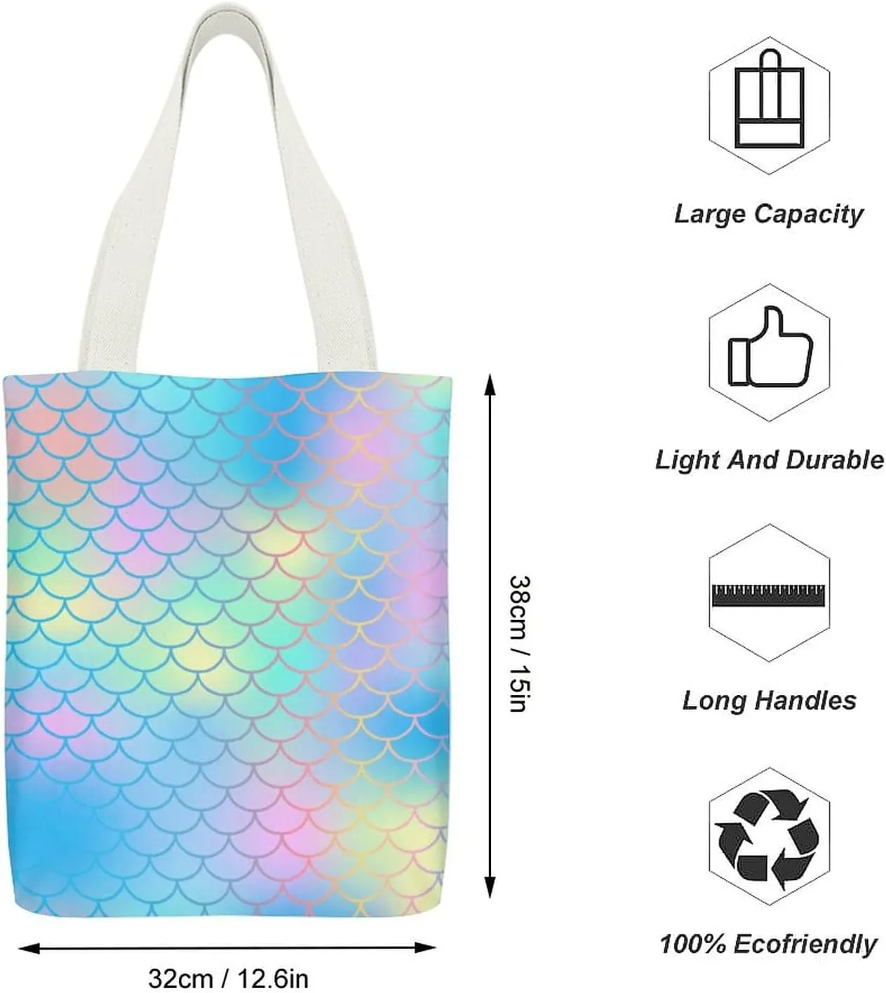 Black And White Piano Keys with Musical Notes Large Capacity Stylish Canvas Tote Bag