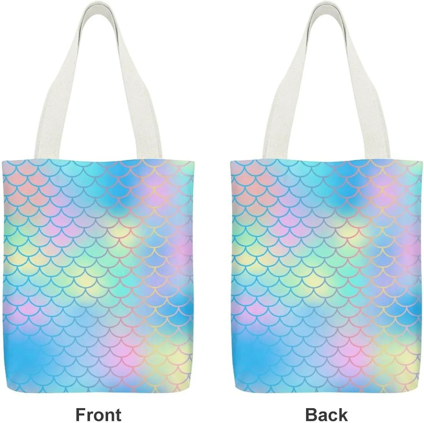 Black And White Piano Keys with Musical Notes Large Capacity Stylish Canvas Tote Bag