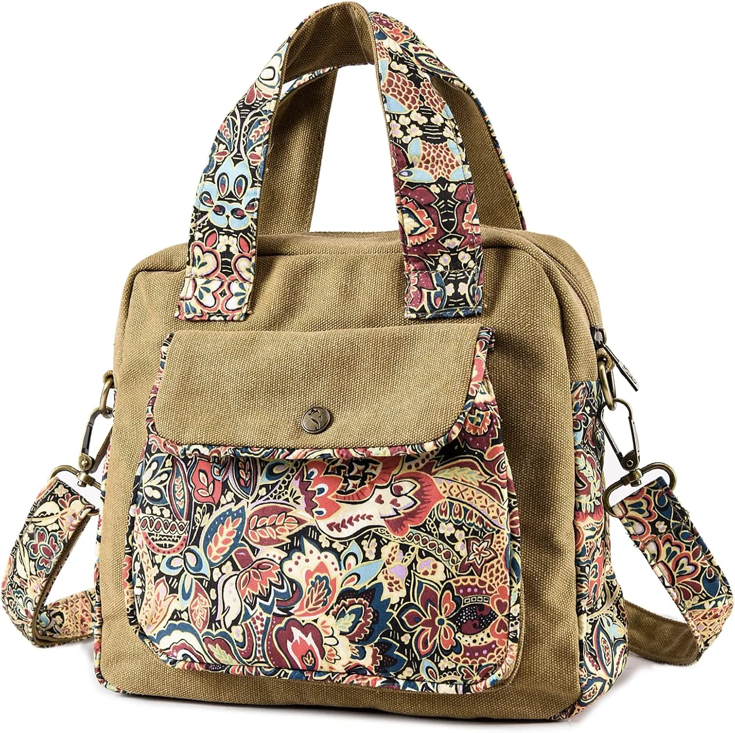 Black Butterfly Premium Canvas Shoulder Bag, Top Handle for Women, Lightweight Handbag, Small Style Crossbody