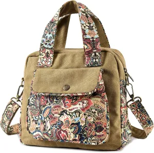 Black Butterfly Premium Canvas Shoulder Bag, Top Handle for Women, Lightweight Handbag, Small Style Crossbody