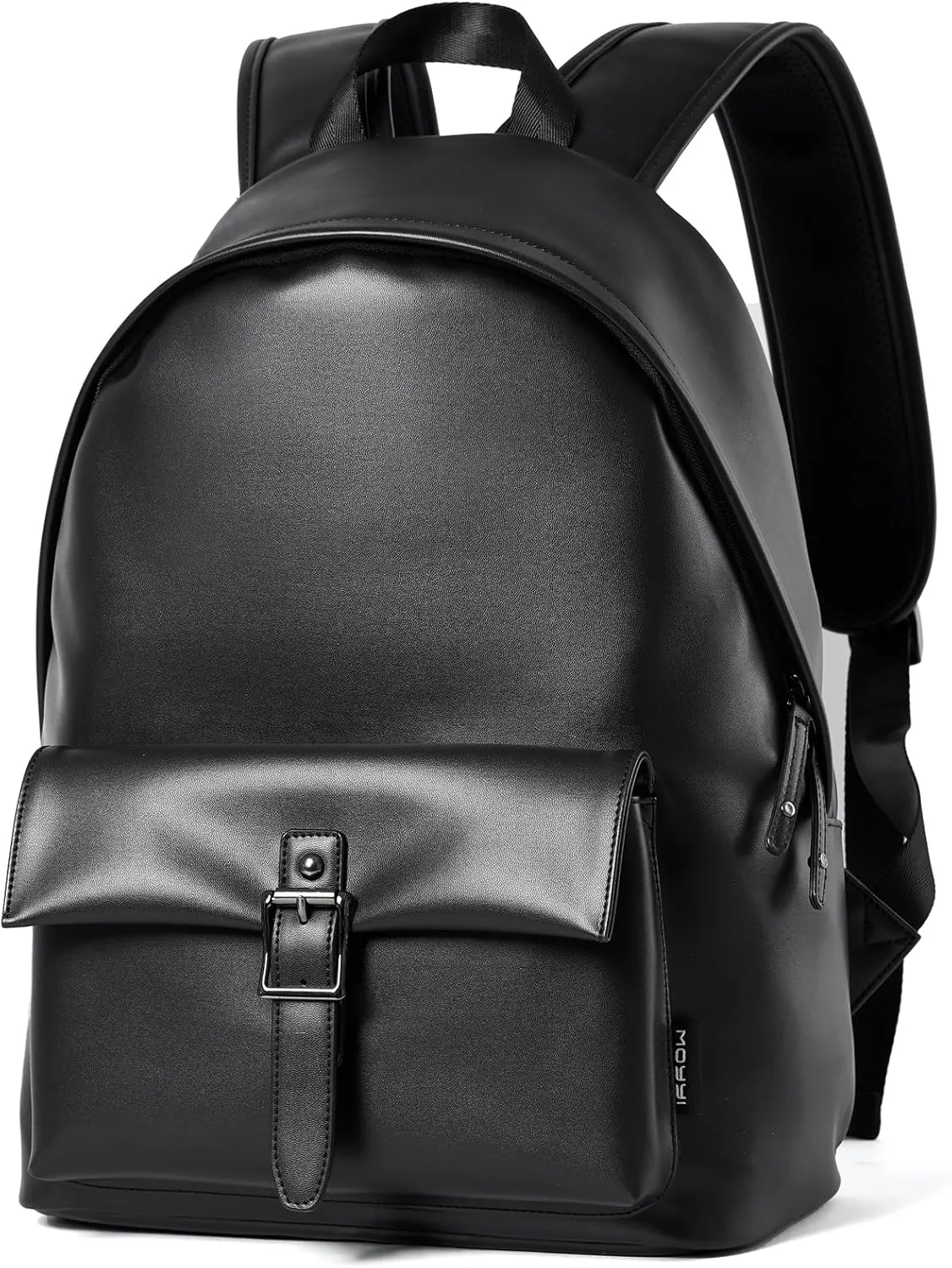 Black Leather Backpack For Men Waterproof Carry On BackPack Large Rucksack Fit 16-inch Laptop Hiking Daypack Travel Sport College Backpack