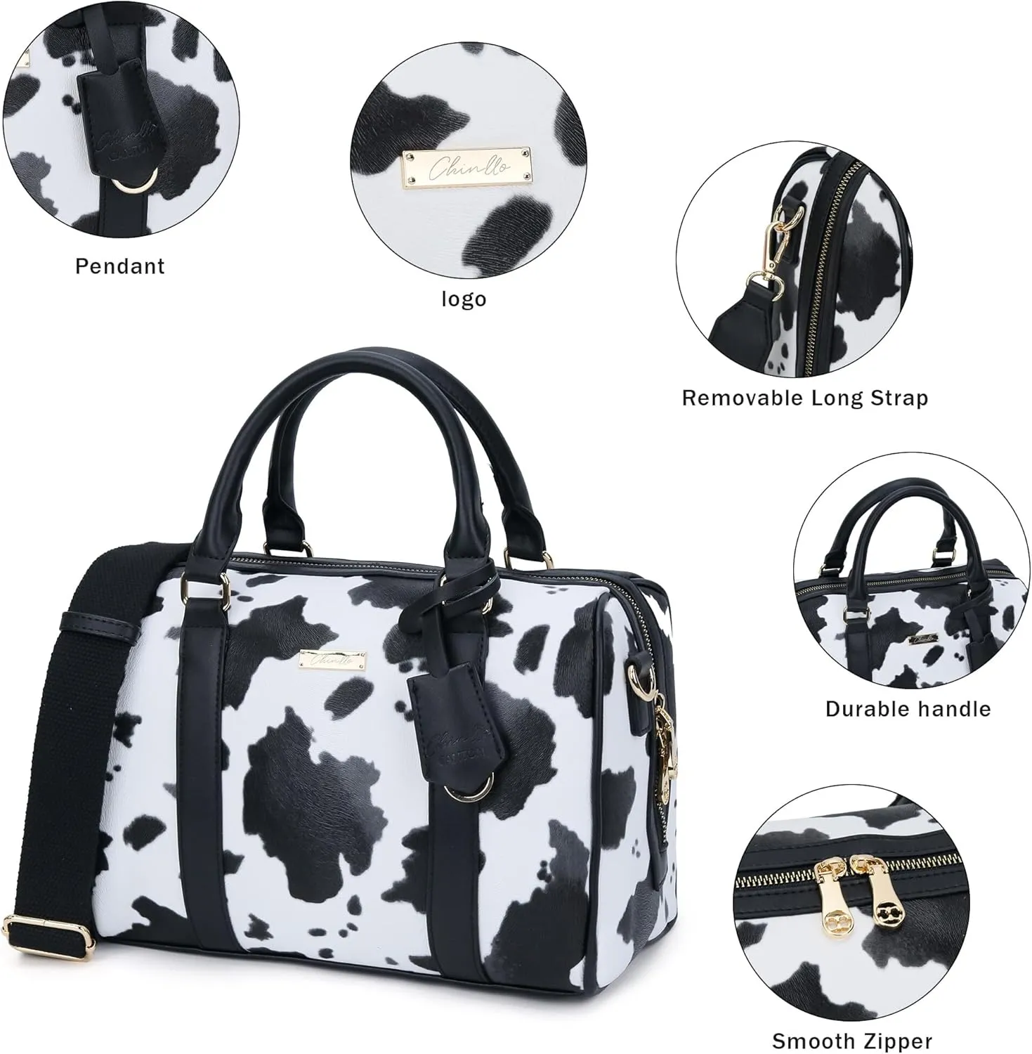 Boston Bags for Women, Top Handle Satchel Purse and Handbags with Shoulder Strap