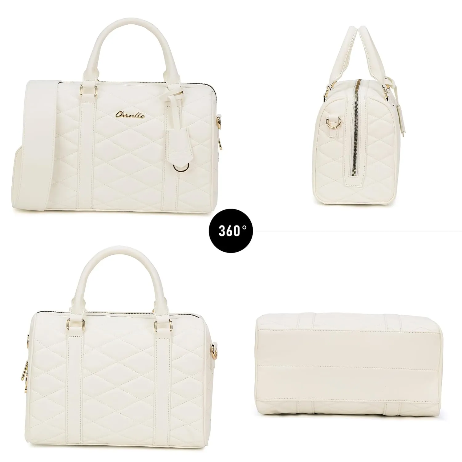 Boston Bags for Women, Top Handle Satchel Purse and Handbags with Shoulder Strap