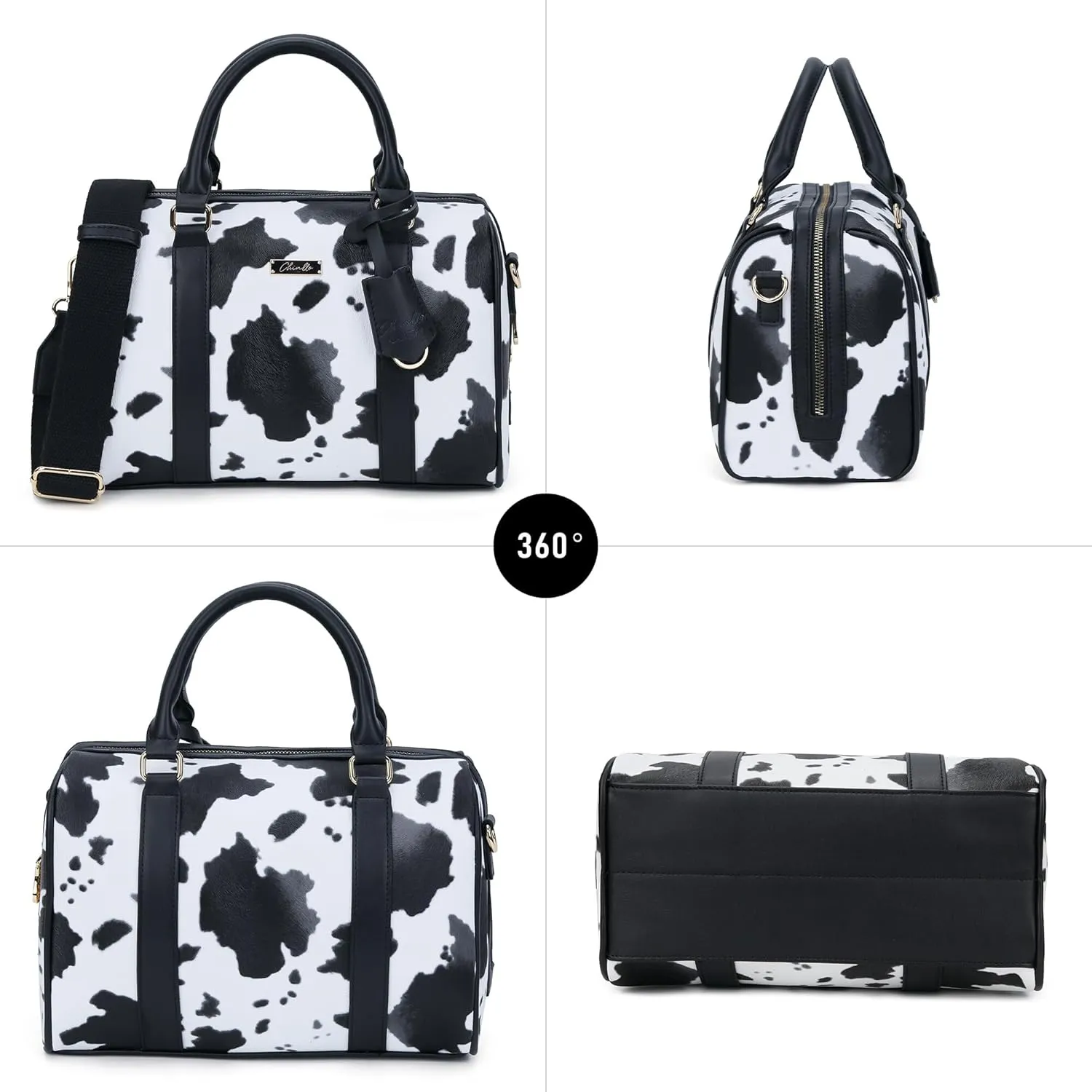 Boston Bags for Women, Top Handle Satchel Purse and Handbags with Shoulder Strap