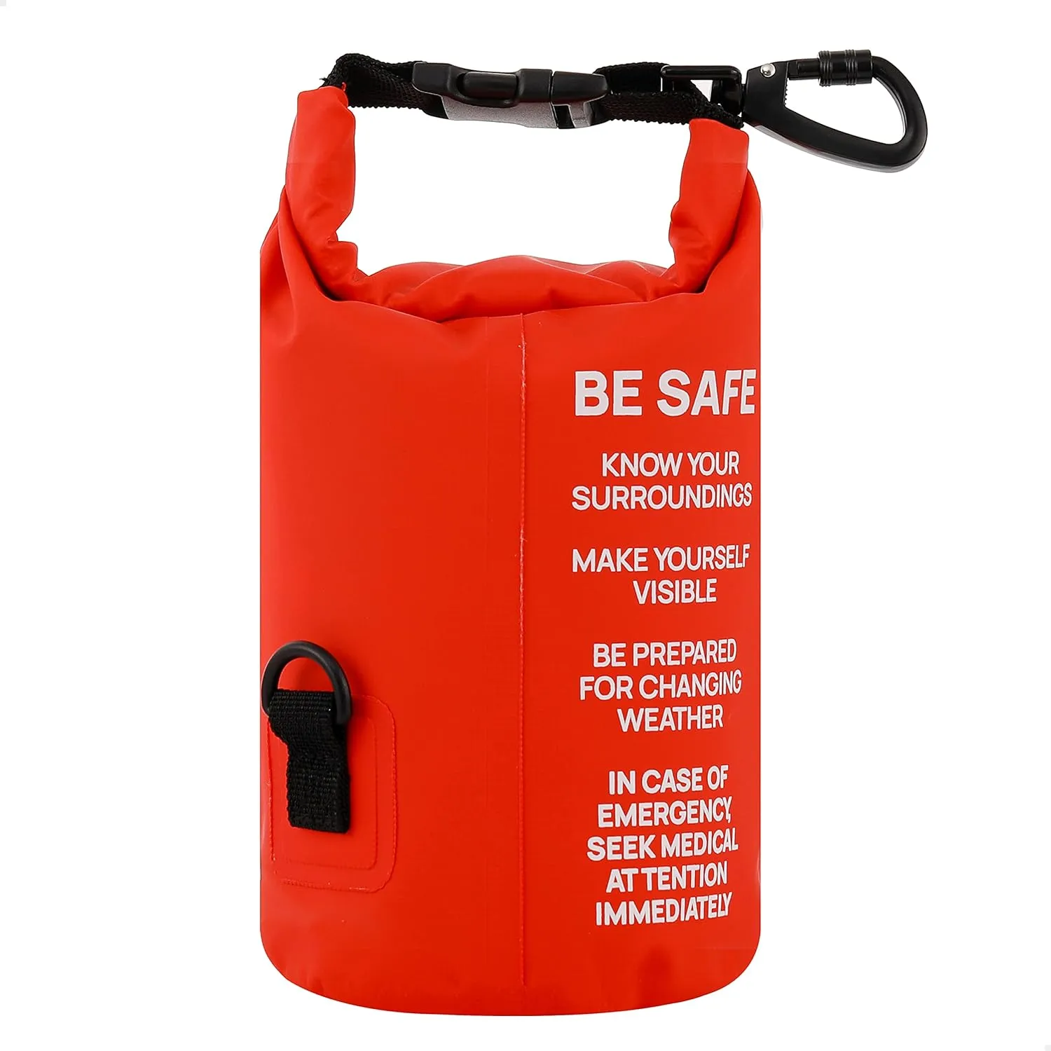 Breakwater Supply™ Waterproof First Aid Kit Dry Bag Bug Out Bag Preloaded with Emergency Survival Prepper Supplies for Boating, Camping, Fishing   Carabiner, Floating, Reflective, AFAK/IFAK Trauma Kit