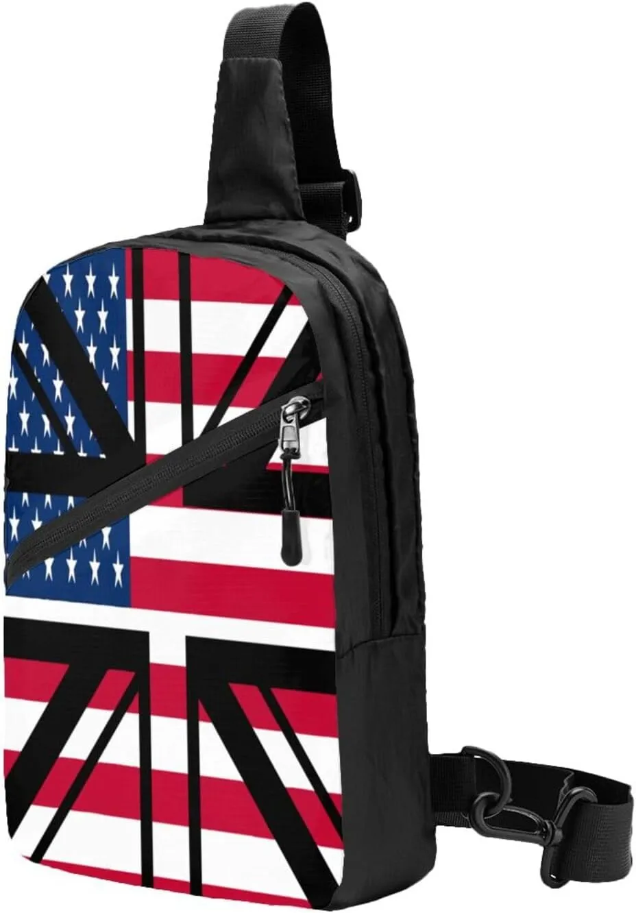British England UK English Flags Crossbody Bag Portable Sling Bags Foldable Chest Daypack Reusable Sports Shoulder Backpack Diagonally Casual Rucksack Travel Bag