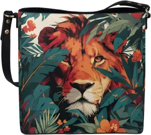 Bucket Bags Purses for Women with Adjustable Strap, Black Cat Print PU Leather Tote Handbags Top Handle Satchel
