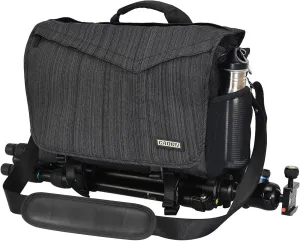 CADeN Camera Bag Case Shoulder Messenger Photography Bag with Laptop Compartment 14", Tripod Holder, Compatible for Nikon, Canon, Sony, DSLR SLR Mirrorless Cameras Waterproof Black
