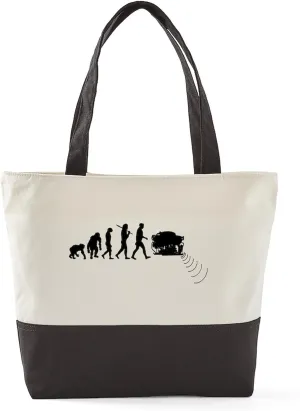 CafePress Oceanographer Canvas Tote Top Zipper Closure