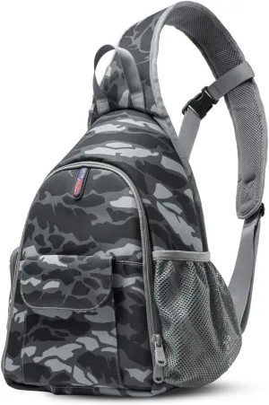 Camera Bag Waterproof Camera Sling Backpack with Rain Cover Outdoor Travel Backpack Camera Case for Laptop Canon Nikon Sony Pentax DSLR Cameras, Lens, Tripod and Accessories (Camouflage)