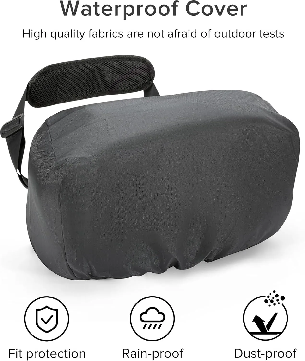 Camera Sling Bag for Travel Black – Waterproof Crossbody DSLR Bag with Rain Cover & Tripod Holder, Ultra Lightweight Design Fits Canon/Nikon/Sony Mirrorless Cameras