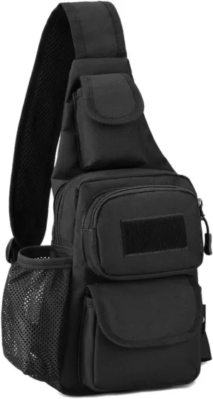 CamGo Tactical Chest Sling Bag One Strap Crossbody Daypack Mini Shoulder Backpack for Sport Daily Use