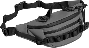 CamGo Tactical Fanny Pack for Men Women Military Waist Bag Molle Utility Hip Belt Pouch Crossbody Bags Bumbag for Cycling Hiking Walking Fishing Grey