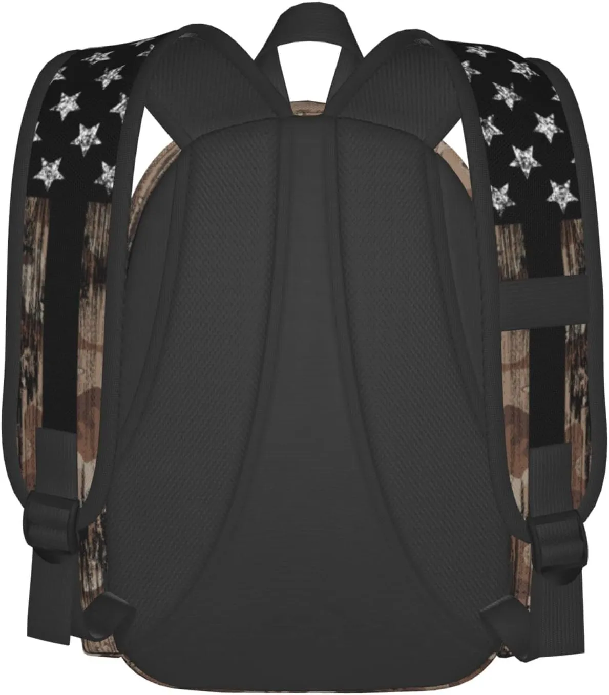 Camo Vintage American Flag Backpack Book Bags Lightweight Casual Laptop Backpacks Travel Daypack For Man Woman