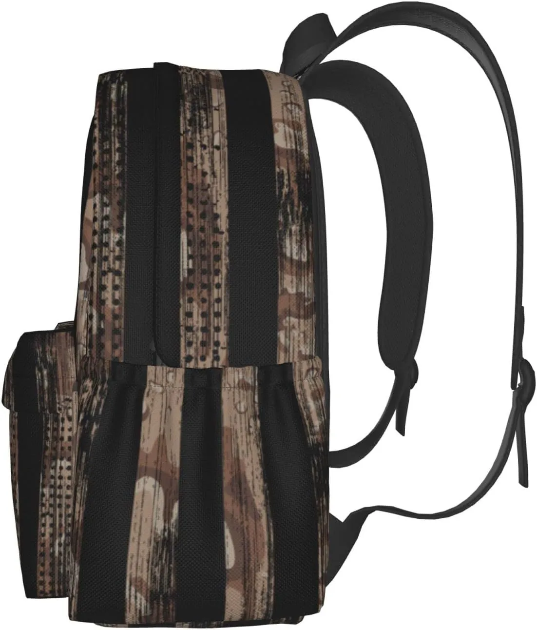 Camo Vintage American Flag Backpack Book Bags Lightweight Casual Laptop Backpacks Travel Daypack For Man Woman