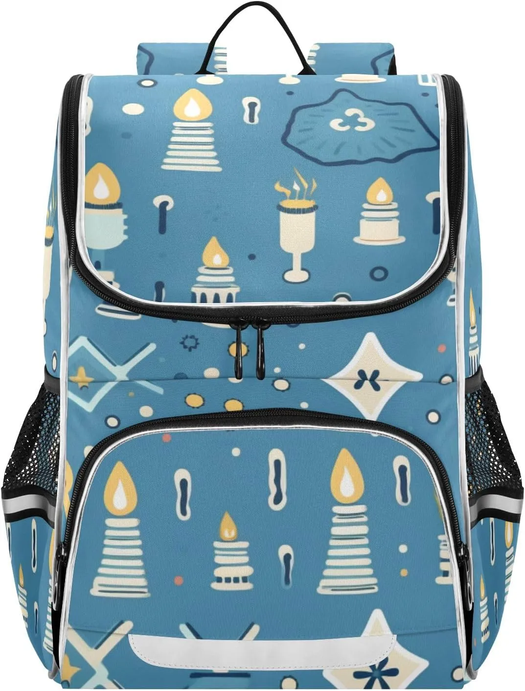 Candles School Backpack for Boys Girls, Elementary School Bookbag Travel Bag Daypack for Students