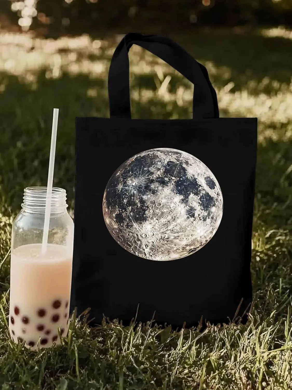Canvas Tote Bag, Earth Day Aesthetic Canvas Tote Handbags for Women Shoulder Bag Watercolor