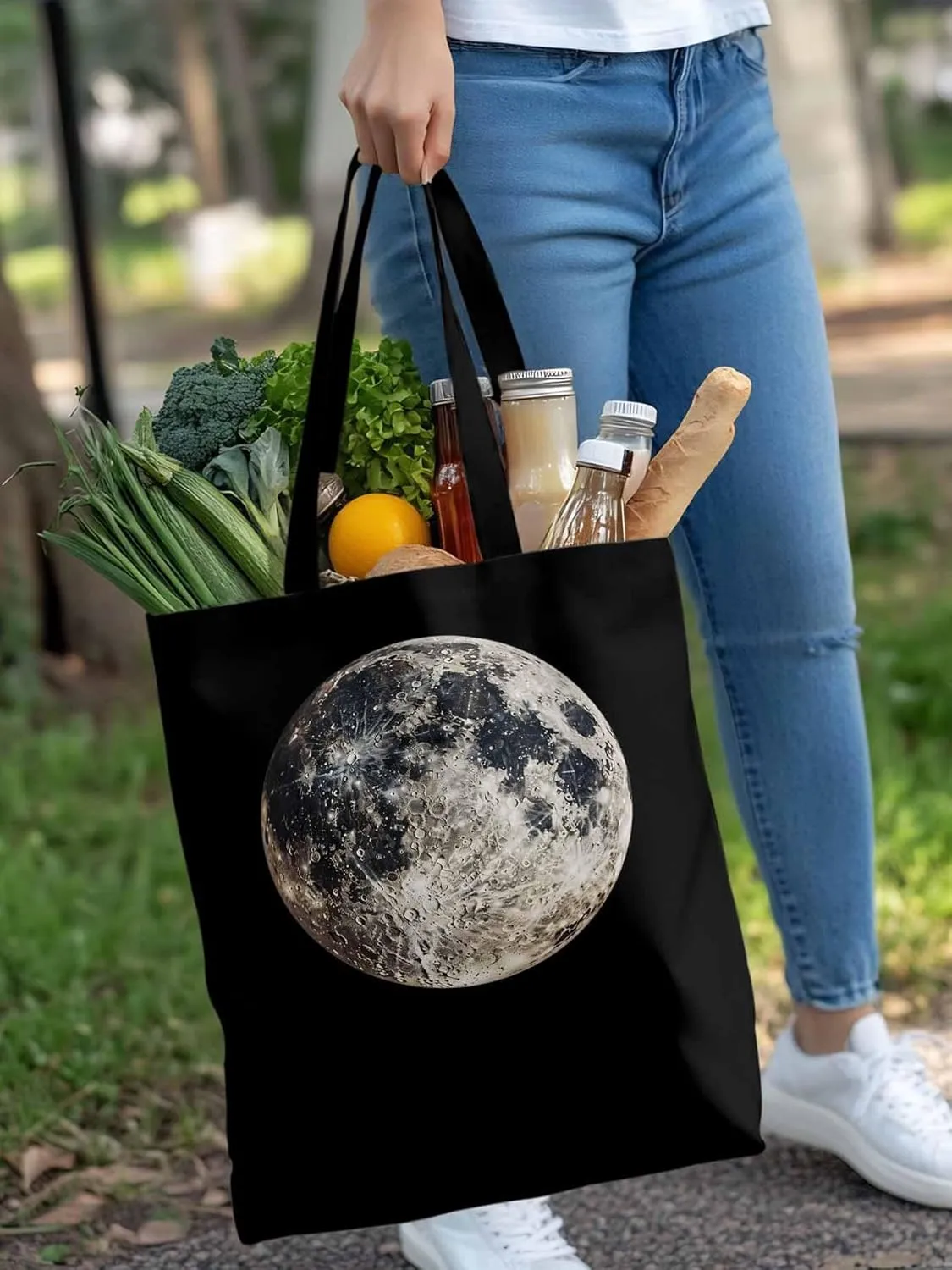 Canvas Tote Bag, Earth Day Aesthetic Canvas Tote Handbags for Women Shoulder Bag Watercolor
