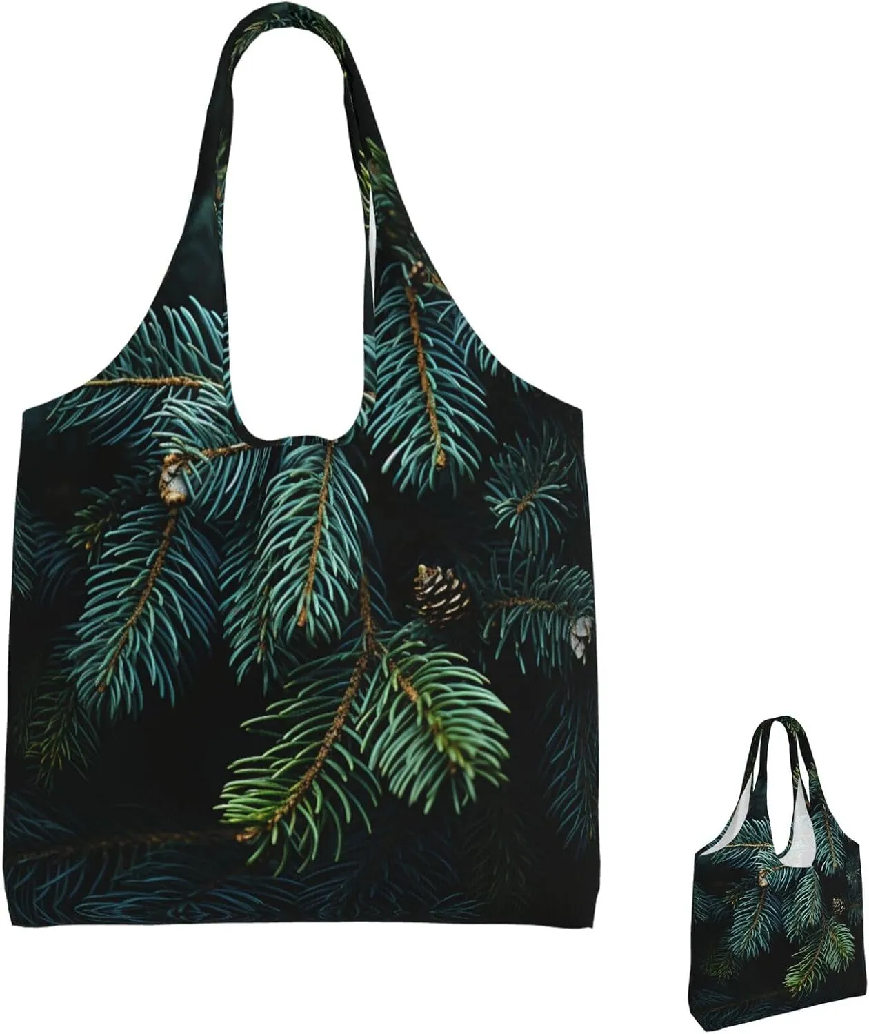 Canvas Tote Bag Lightweight Reusable Grocery Shopping Bag Rainbow Curve Handbag for Women Men
