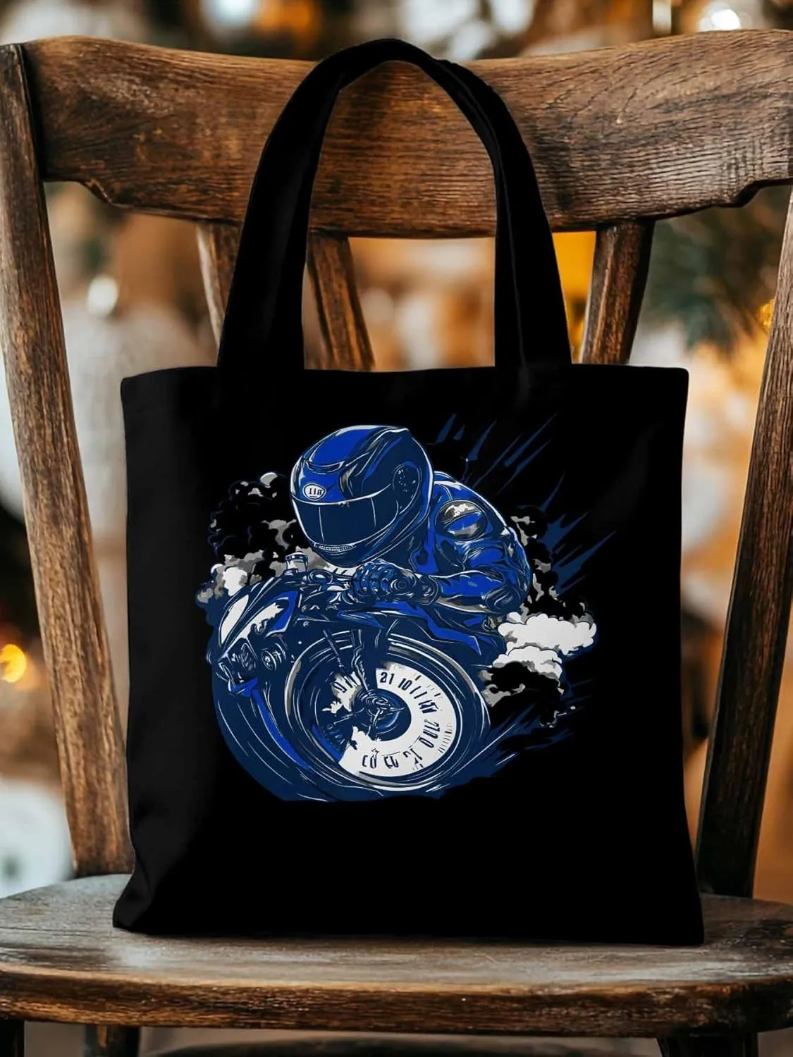 Canvas Tote Bag, Modern Locomotives Graffiti patterned Canvas Tote Handbags for Women Shoulder Bag,