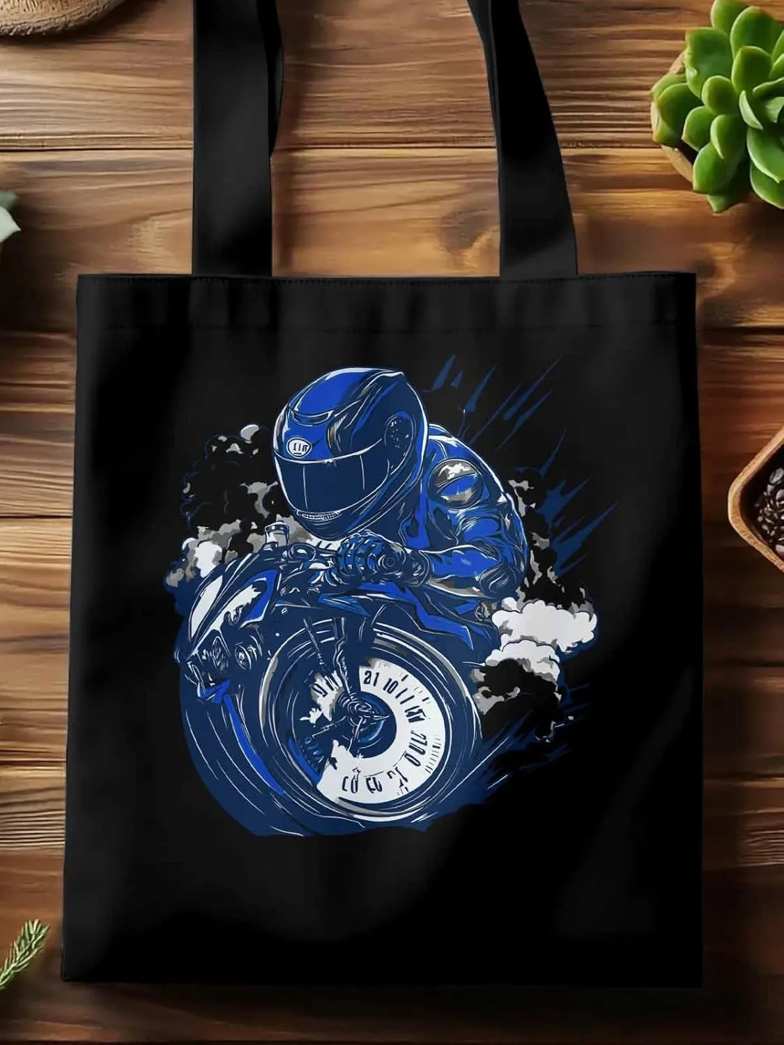 Canvas Tote Bag, Modern Locomotives Graffiti patterned Canvas Tote Handbags for Women Shoulder Bag,