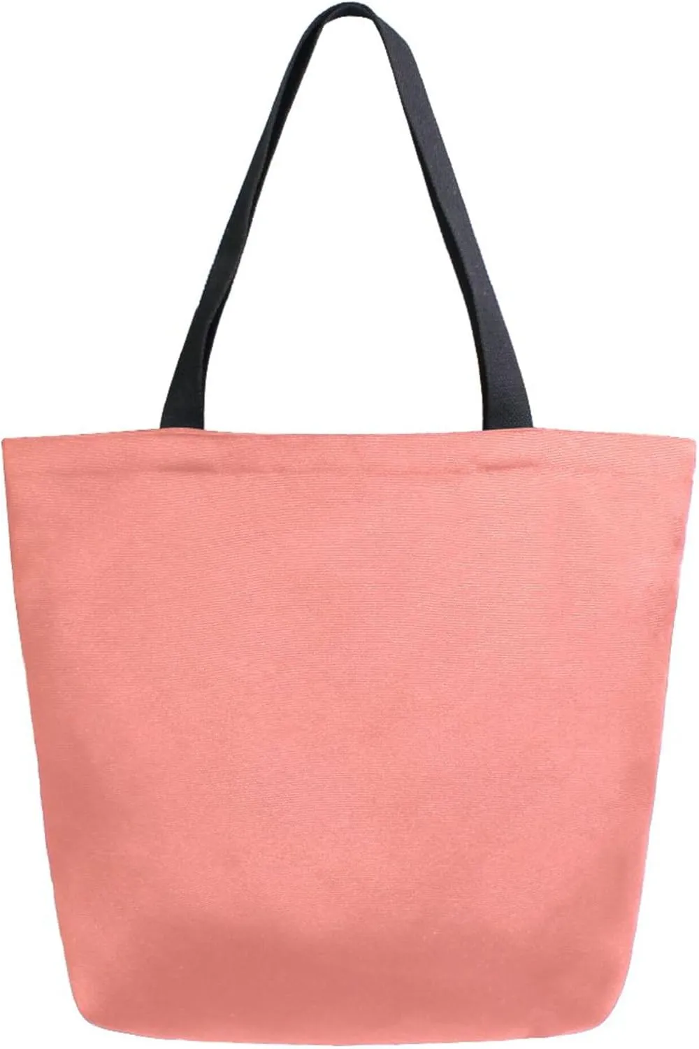 Canvas Tote Bag Salmon Reusable Grocery Bag Travel Bag Handbag Top Handle Shoulder Bags Eco Friendly Tote Shopping Bag