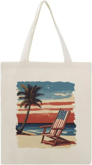 Canvas Tote Bag,Beach Chair Handbags for Women Shoulder Bag
