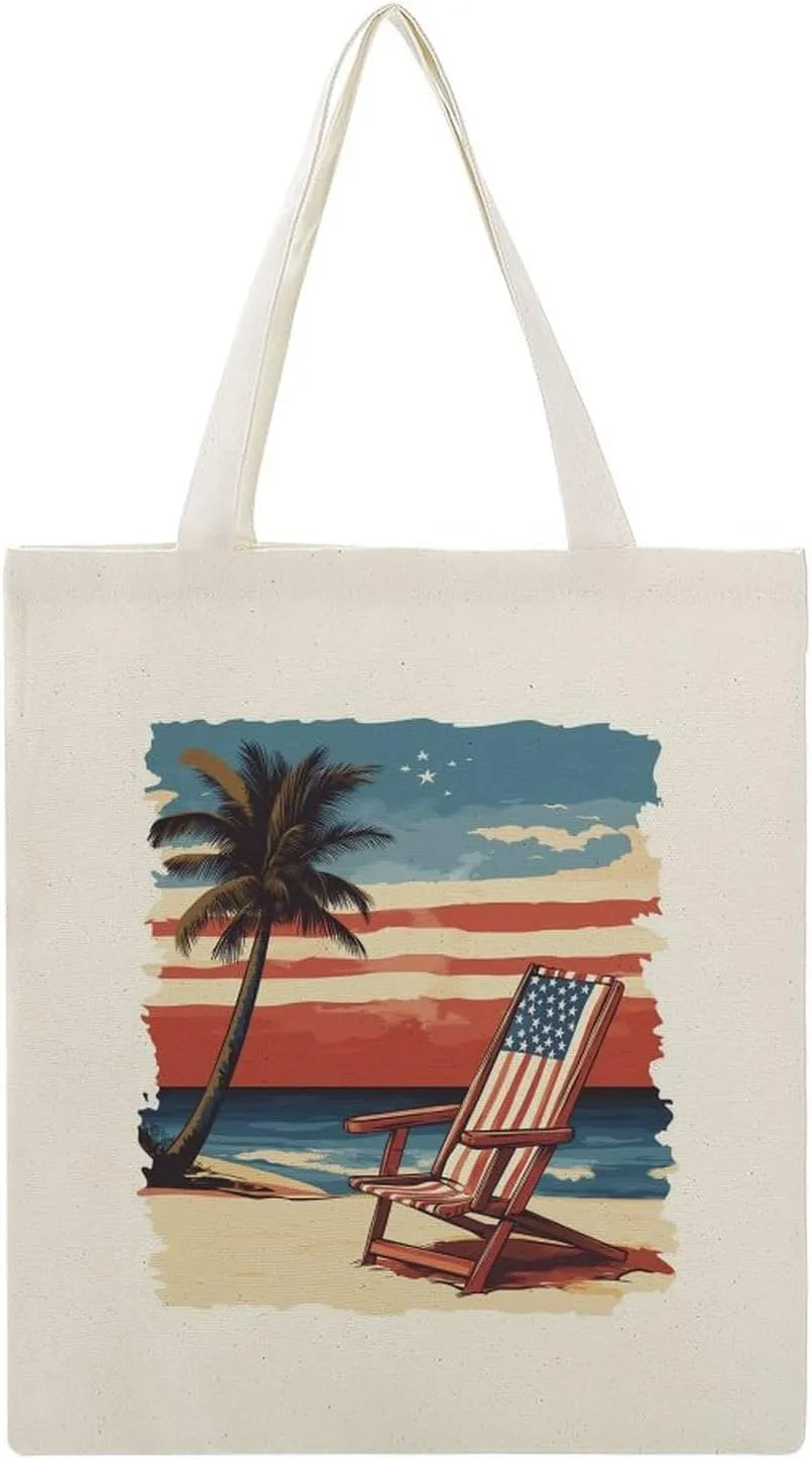 Canvas Tote Bag,Beach Chair Handbags for Women Shoulder Bag