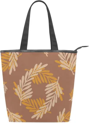 Canvas Tote Purse The Tote Bag with Pockets Top Handle Shoulder Handbags Work Bags for Women Pattren 1