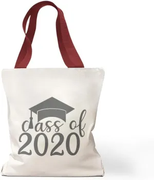 Canvas Tote Reusable Shopping Bag Class of 2020 Grad Graduation Senior A Beach for Women