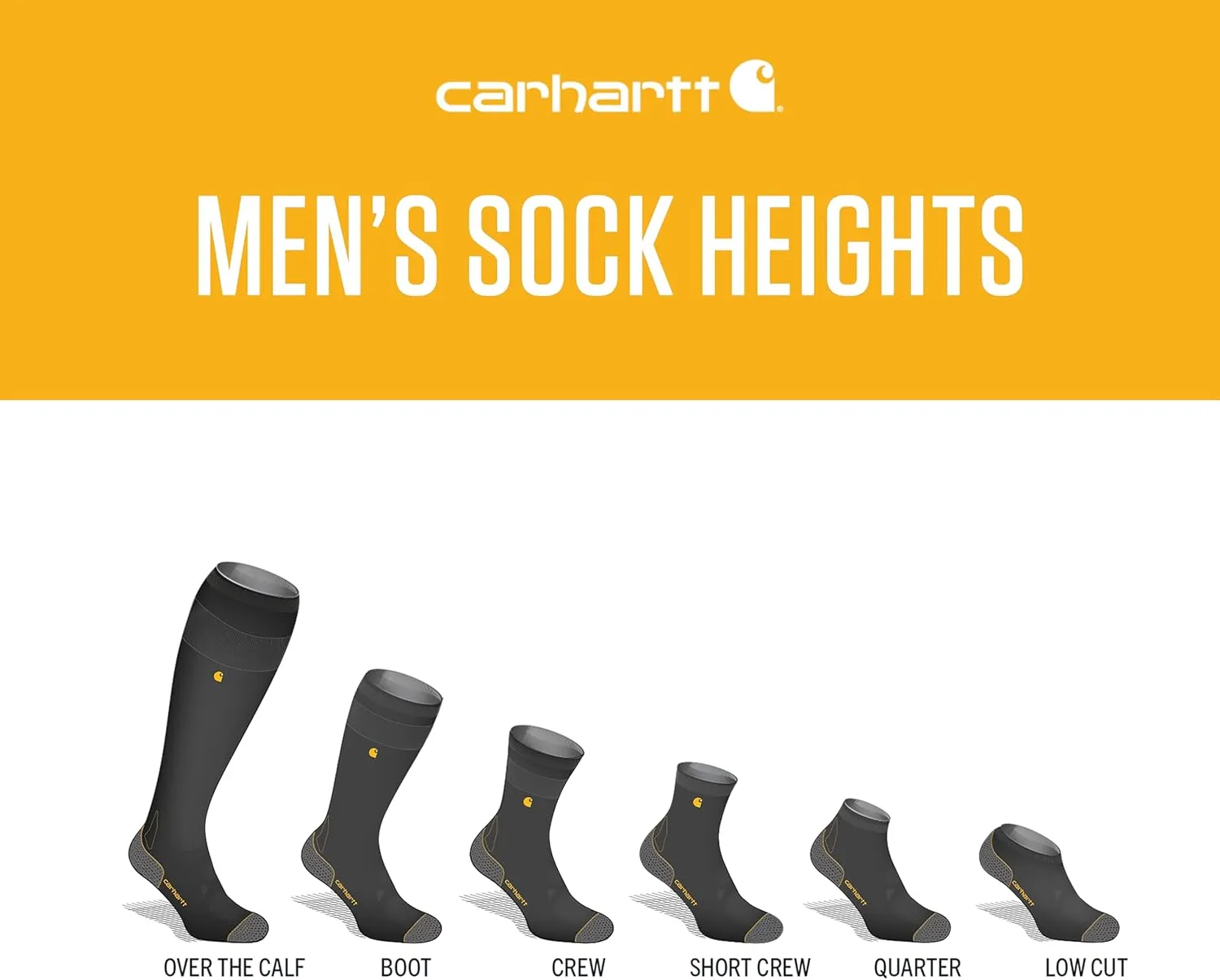 Carhartt Men's Midweight Cotton Blend Low Cut Sock 3 Pack