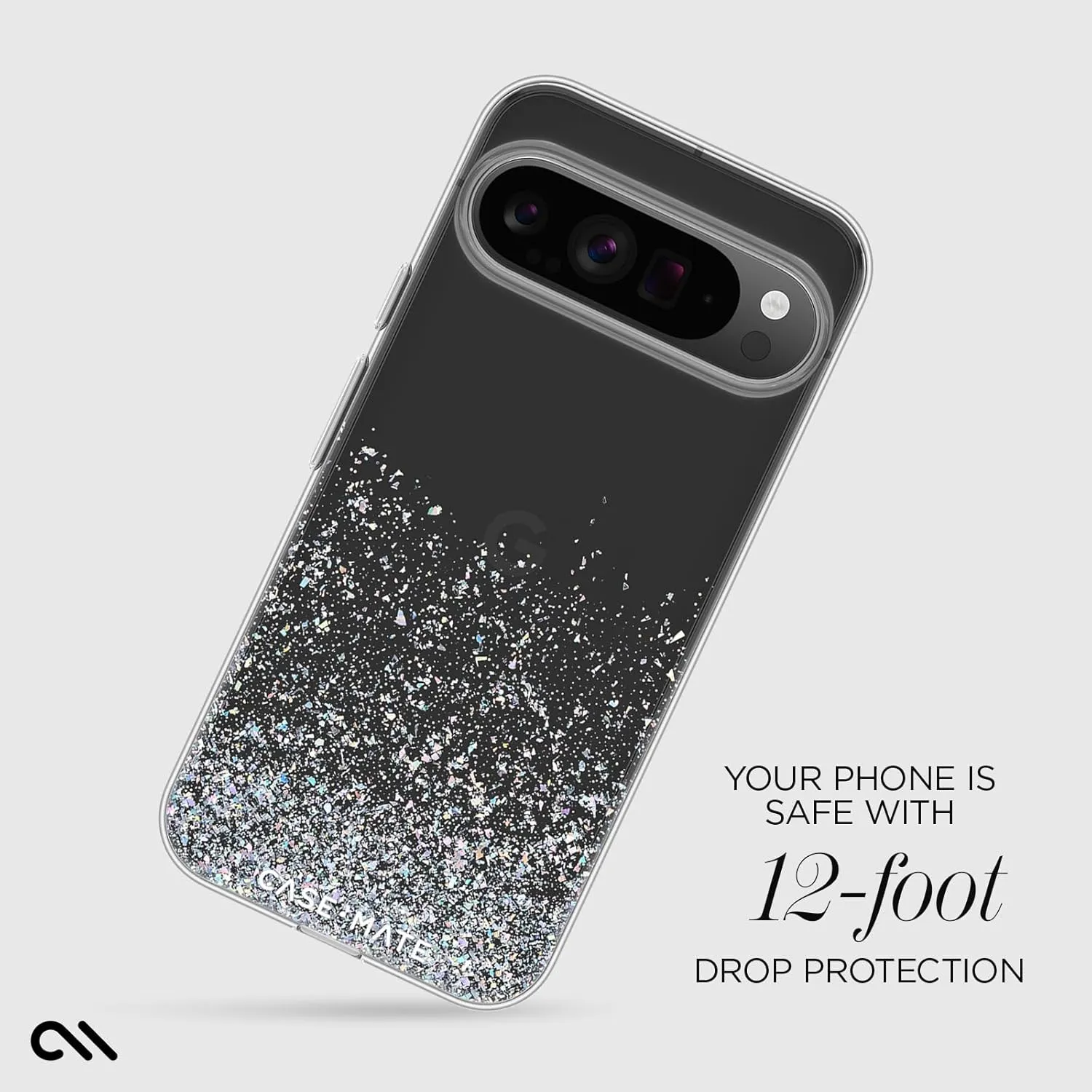 Case-Mate Google Pixel 9 Pro XL Case [6.8”,2024] [12ft Drop Protection] [Wireless Charging] Twinkle Ombre Disco Phone Case for Google Pixel 9 Pro XL - Bling Glitter Cover - Shockproof, Anti Scratch