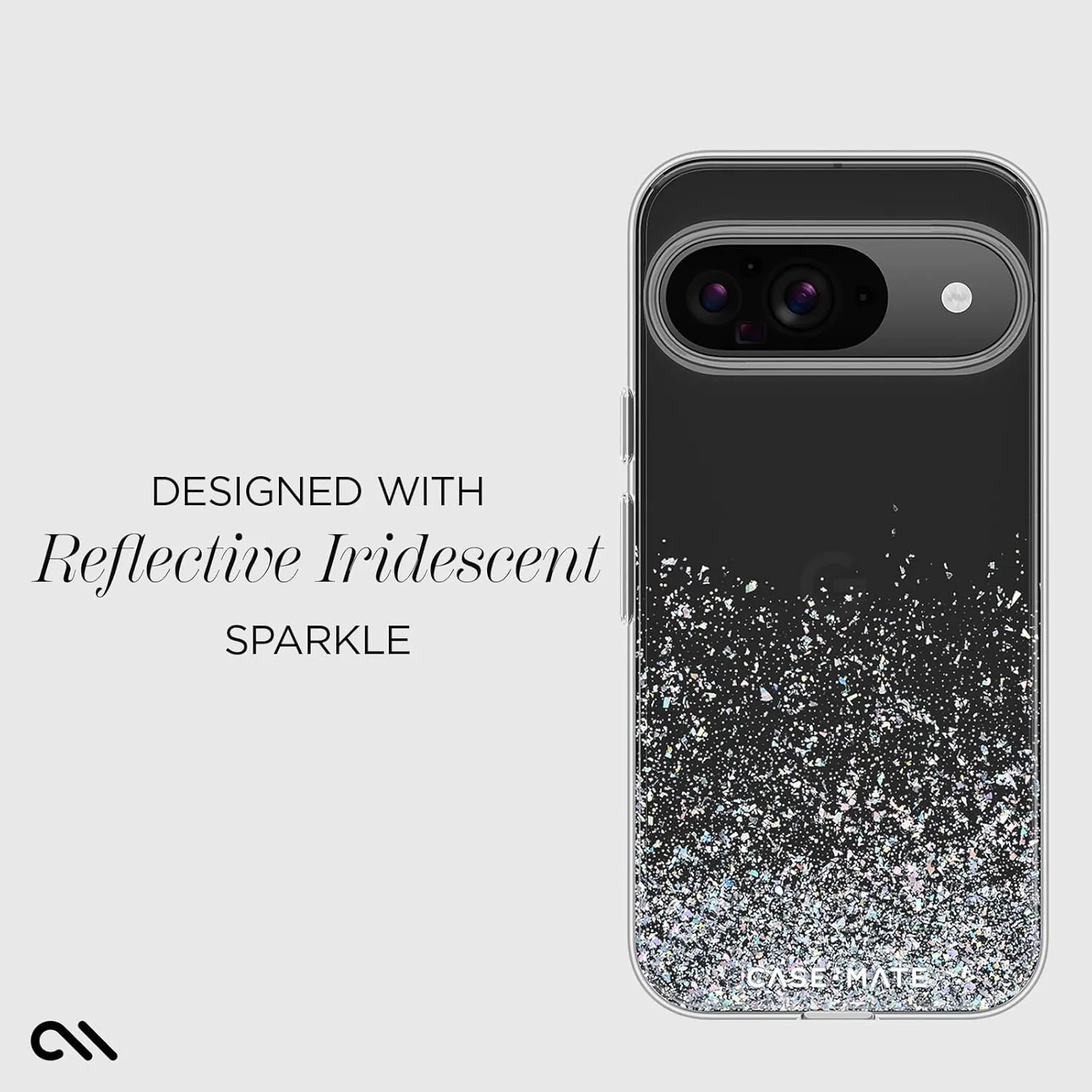 Case-Mate Google Pixel 9/9 Pro Case [6.3”,2024] [12ft Drop Protection] [Wireless Charging] Twinkle Ombre Disco Phone Case for Google Pixel 2024 Series - Bling Glitter Cover - Shockproof, Anti Scratch
