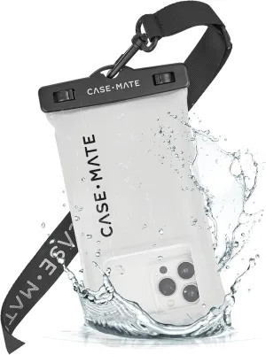 Case-Mate IP68 Waterproof Phone Pouch - Floating Waterproof Phone Case with Crossbody Lanyard - Beach Cruise Ship Travel Essentials - Compatible with All Devices - Touchscreen Friendly - Sand Dollar