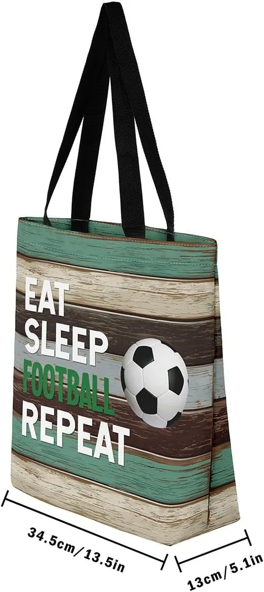Castle Fairy Farmhouse Canvas Tote Bag for Adults Retro Wood Stripes Rustic Aesthetic Shoulder Handbags for Shopping Gym
