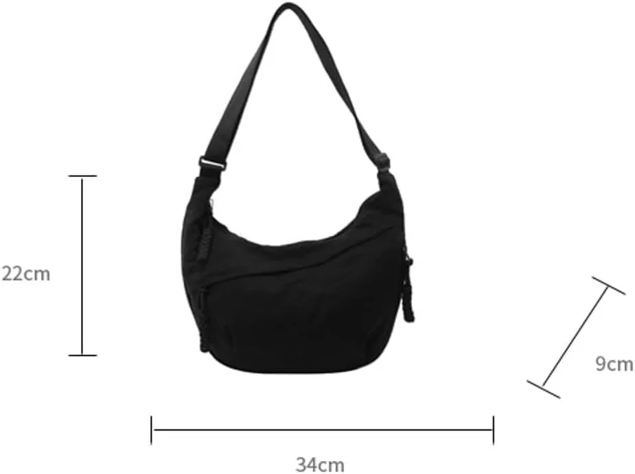 Casual Canvas Hobo Tote Shoulder Crossbody Bags for Women Handbag Lightweight Top Handle Purse
