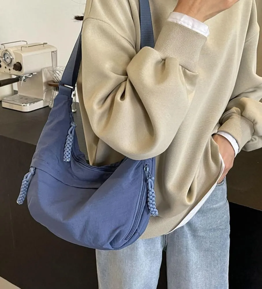 Casual Canvas Hobo Tote Shoulder Crossbody Bags for Women Handbag Lightweight Top Handle Purse