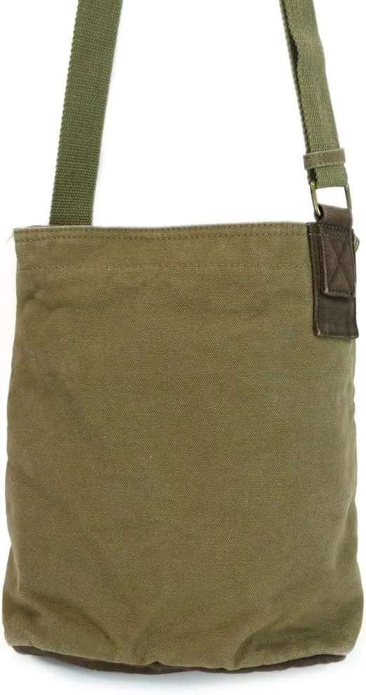 Chala Corgi Patch Cross-Body Canvas Messenger Bag with Corgi Key fob