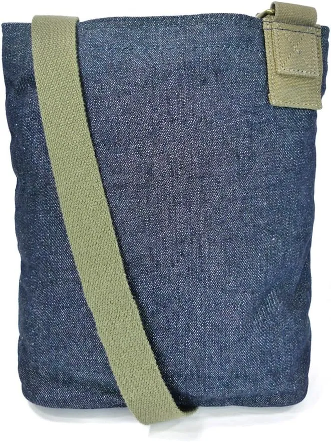 Chala Corgi Patch Cross-Body Canvas Messenger Bag with Corgi Key fob