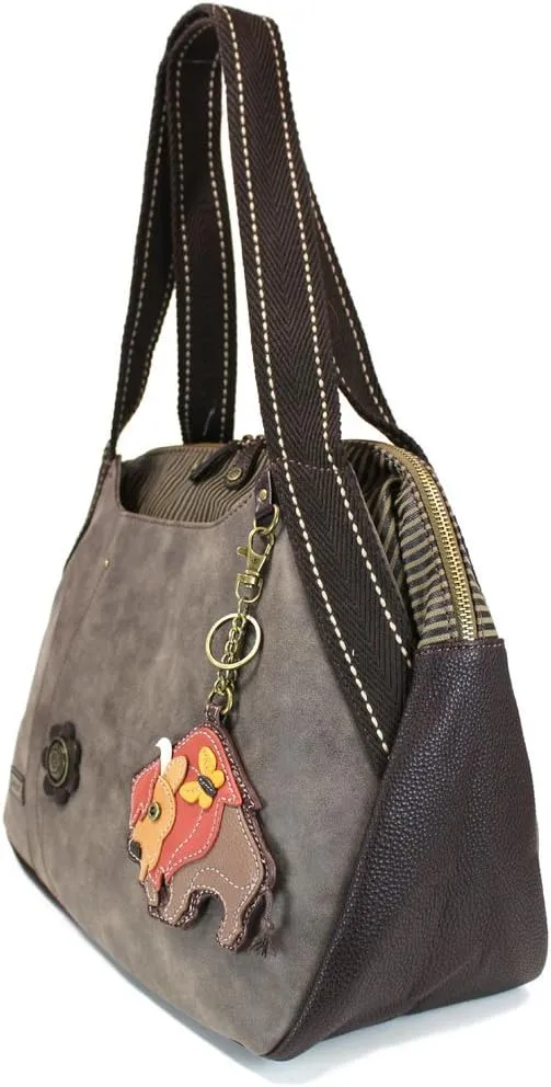 CHALA Handbags Large Bowling Tote Bag- Pet Lover's Collection