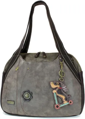 CHALA Handbags Large Bowling Tote Bag- Pet Lover's Collection