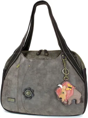 CHALA Handbags Large Bowling Tote Bag- Pet Lover's Collection