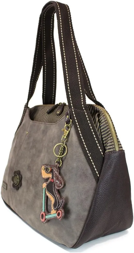 CHALA Handbags Large Bowling Tote Bag- Pet Lover's Collection