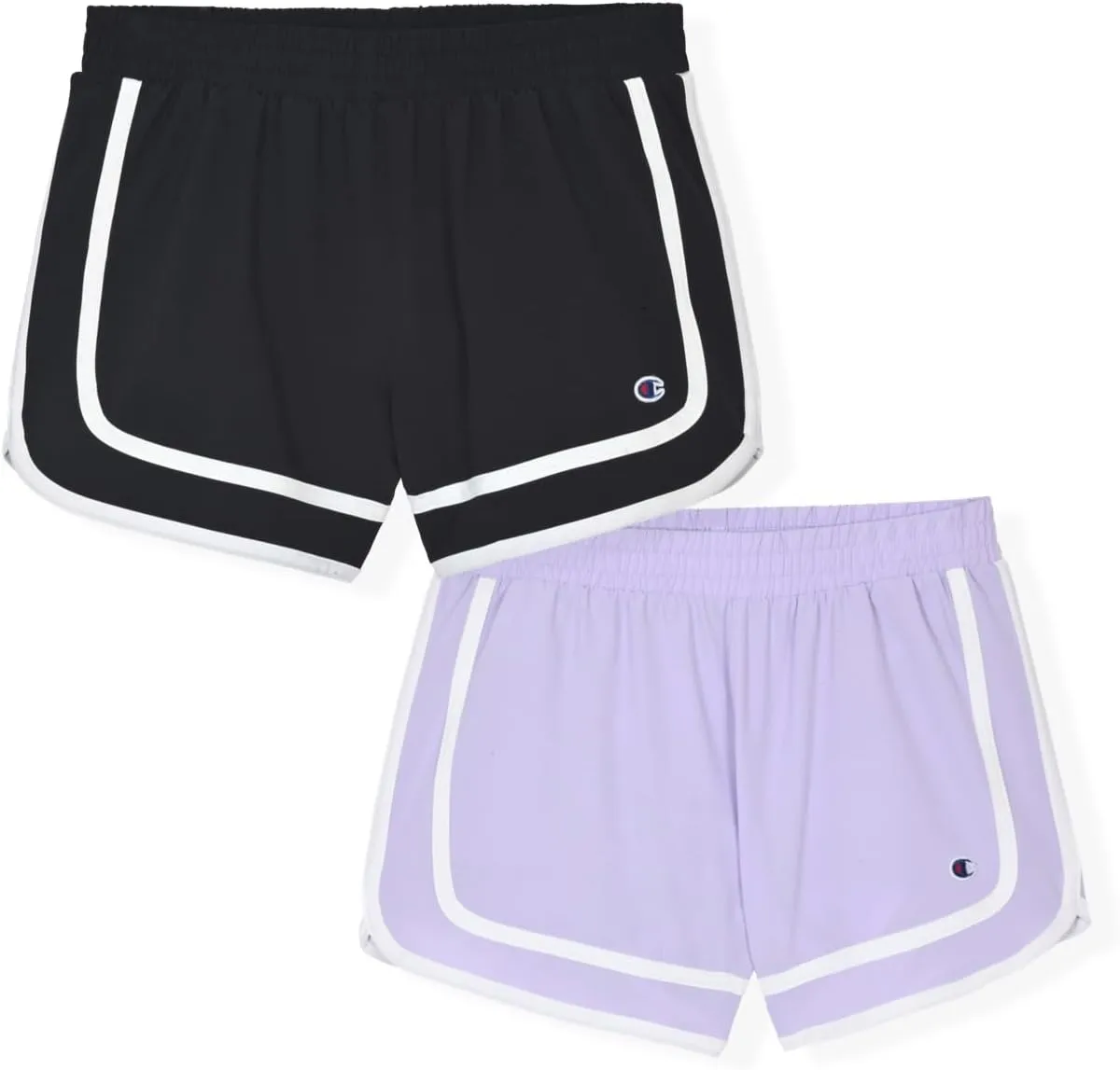 Champion Girls Heritage Foldover Mesh Running Basketball Short 2.75 Inch Inseam