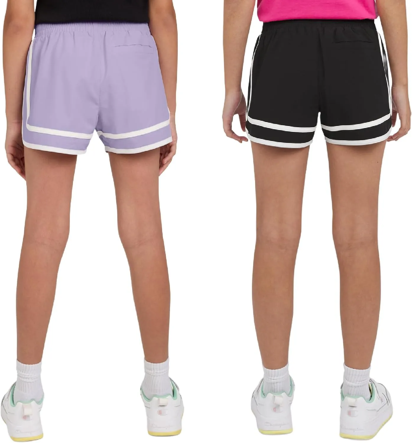 Champion Girls Heritage Foldover Mesh Running Basketball Short 2.75 Inch Inseam
